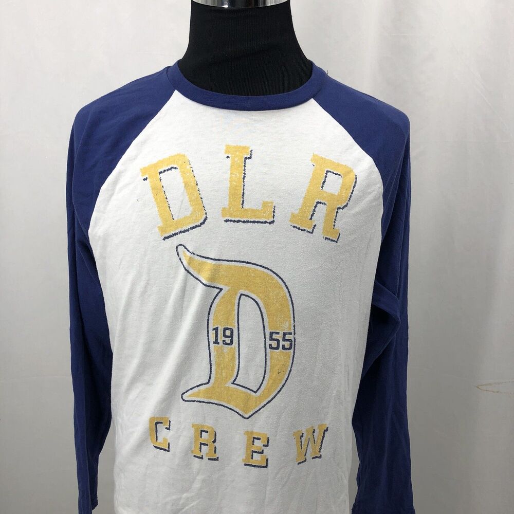 Disneyland Resort DLR Crew 1955 Ragaln Sleeve Tee.Size Large.